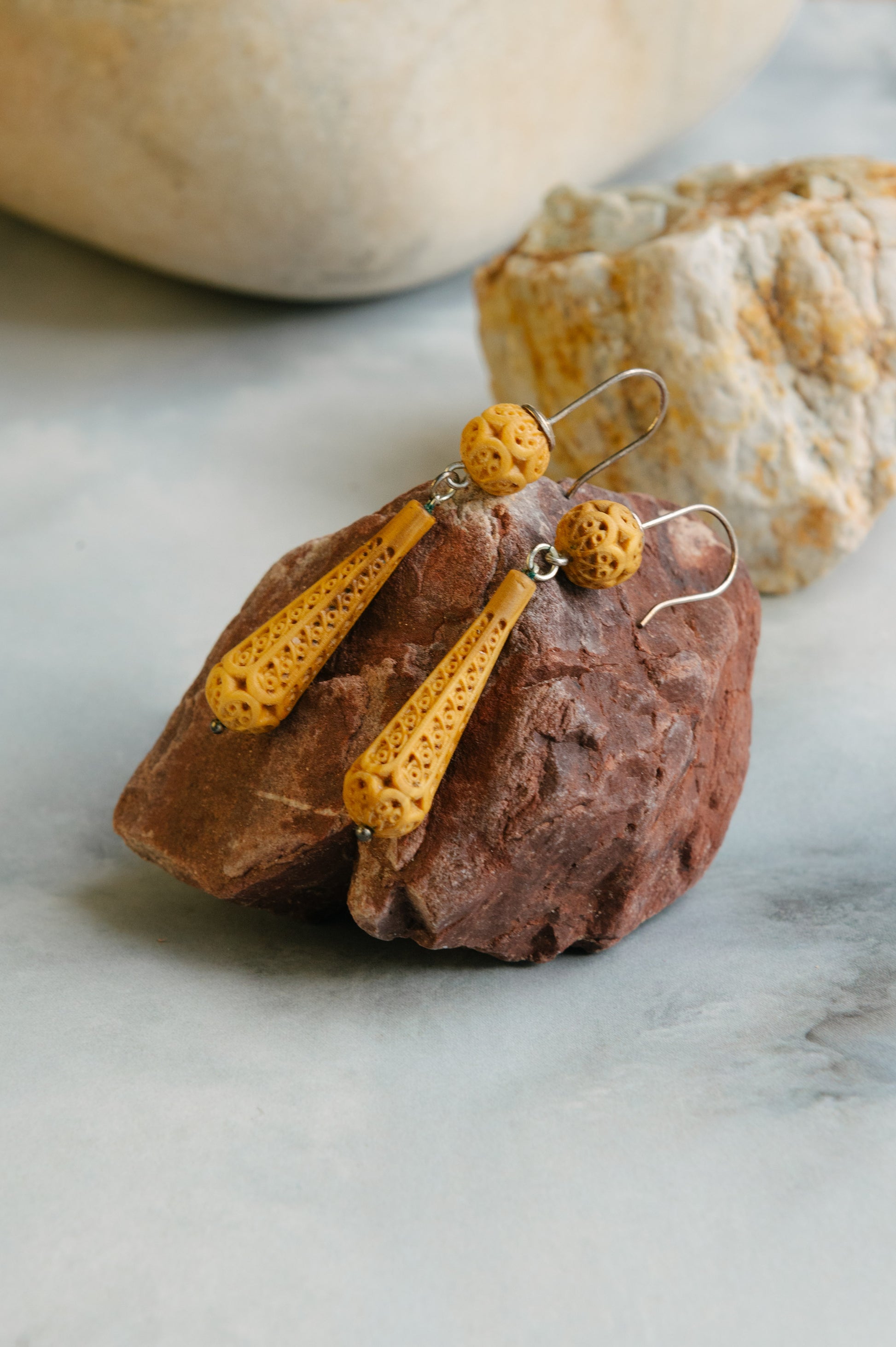 Pendentes de fuso ou maza de buxo